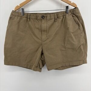 Chubbies Shorts Mens XXL Khaki 5.5 Inseam Regular Fit Elastic Waist Stretch